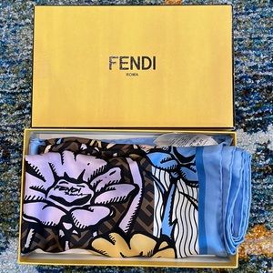 Authentic Fendi Silk Scarf